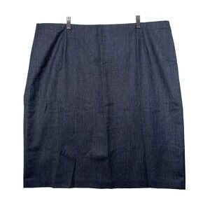 Pendleton Wool Skirt Women's 22W All Wool Dark Gray Pencil Skirt Lined Plus Size